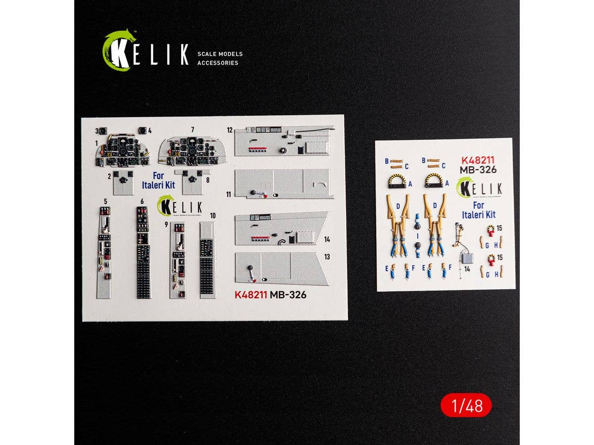 MB-326 - interior 3D decals for Italeri kit