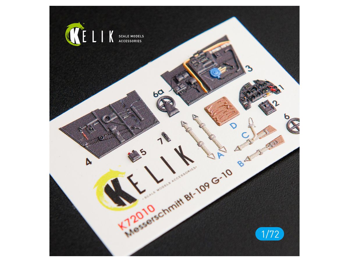 Bf109G-10 interior 3D decals for Fine Molds kit