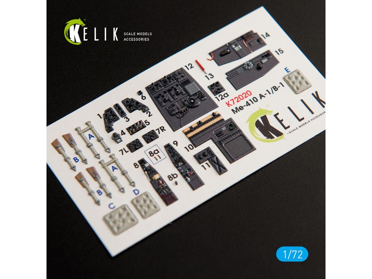 Me-410 A-1/B-1 Interior 3D Decal for Fine Molds kit