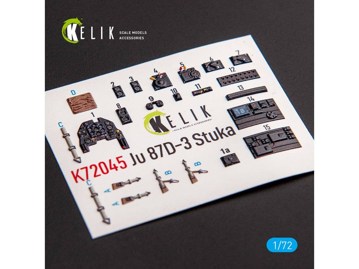 Junkers Ju 87D-3 Stuka - Interior 3D Decal for Special Hobby kit