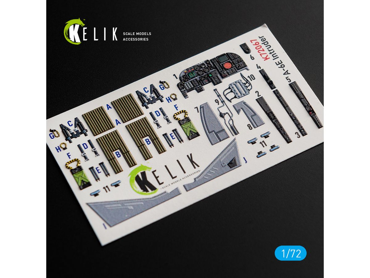 A-6E Intruder interior 3D decals for Italeri kit