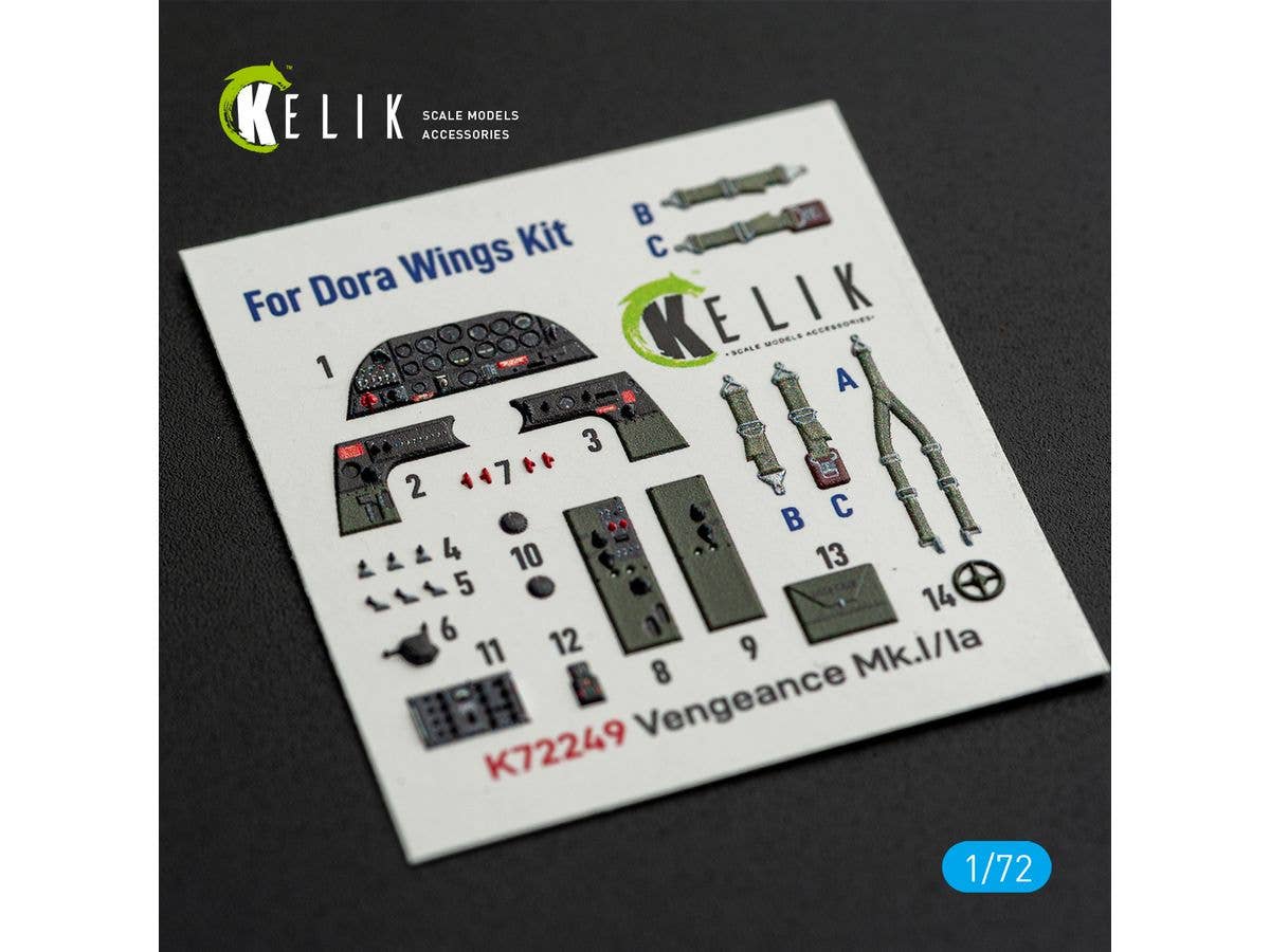 Vengeance Mk.I/Ia - interior 3D decals for DoraWings kit