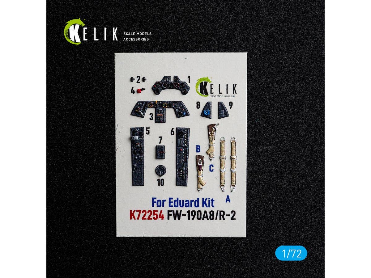 Fw190A8/R-2 - interior 3D decals for Eduard kit