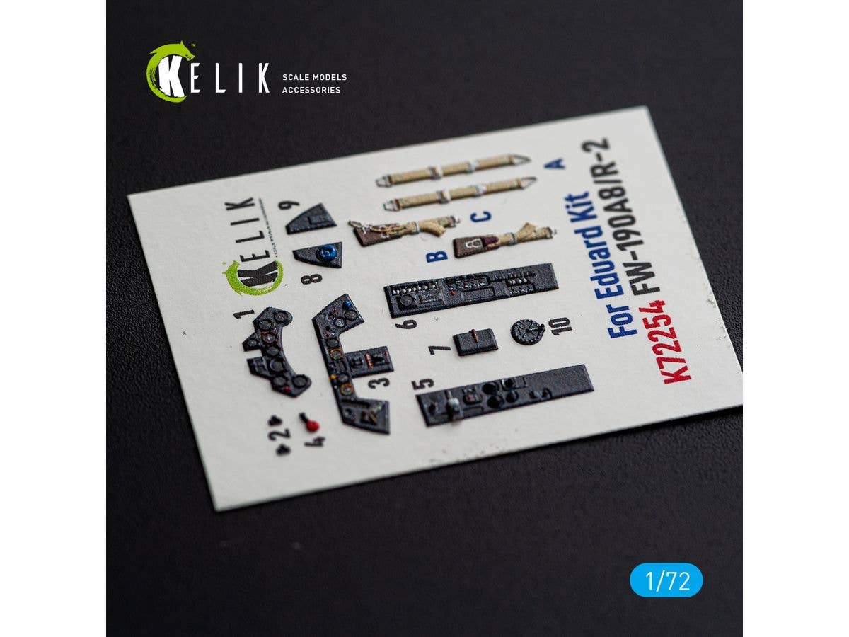 Fw190A8/R-2 - interior 3D decals for Eduard kit