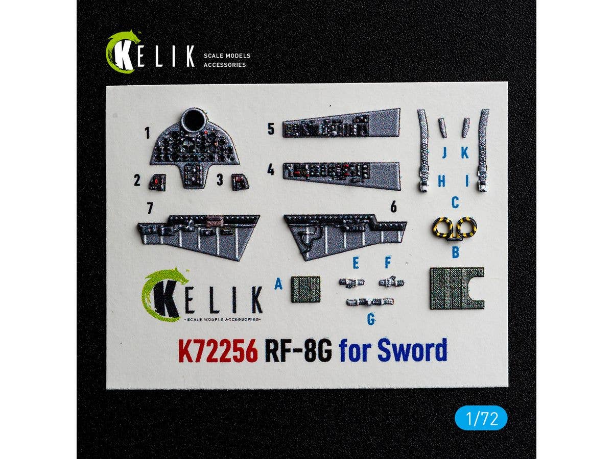 RF-8G - interior 3D decals for Sword kit