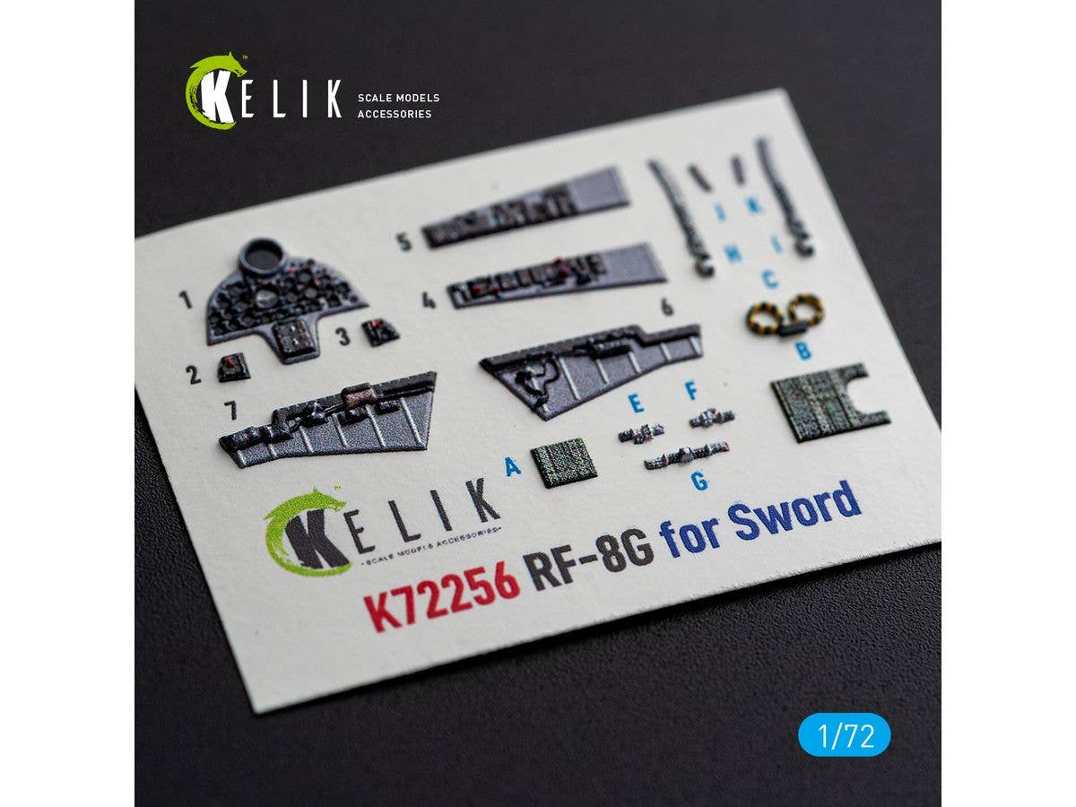 RF-8G - interior 3D decals for Sword kit
