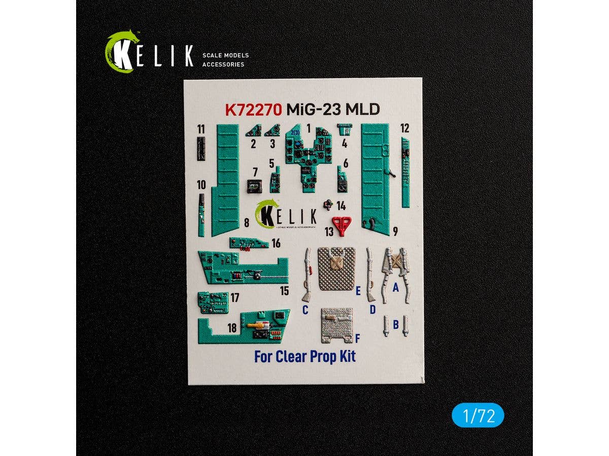 MiG-23MLD - interior 3D decals for ClearProp kit