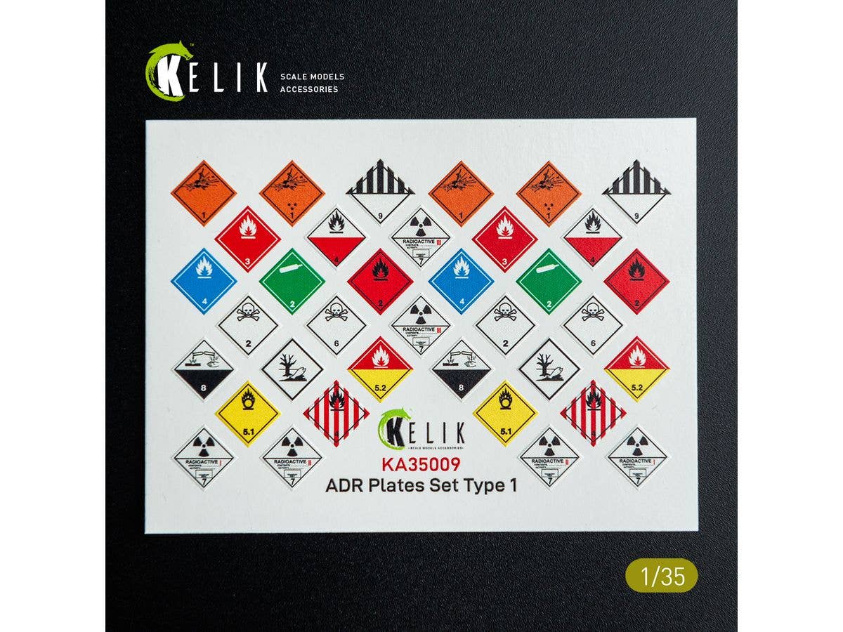 ADR Plates Set Type 1 - Decal for models
