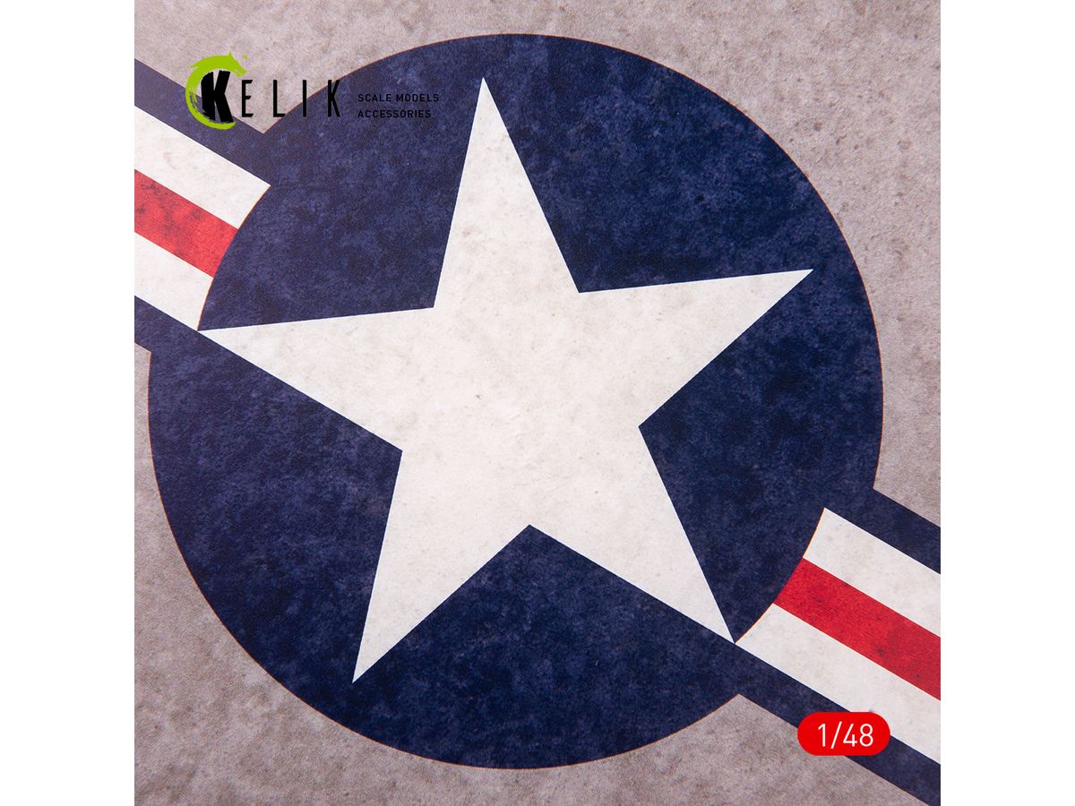 US Roundel - Acrylic 3 mm (240 x 240 mm) (190g)