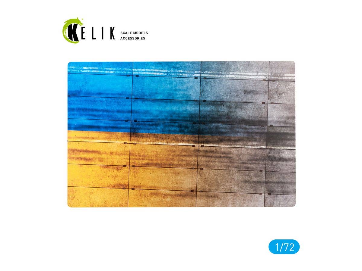 Concrete plates With Ukrainian flag - Acrylic 3 mm (280 x 180 mm) (170 g)