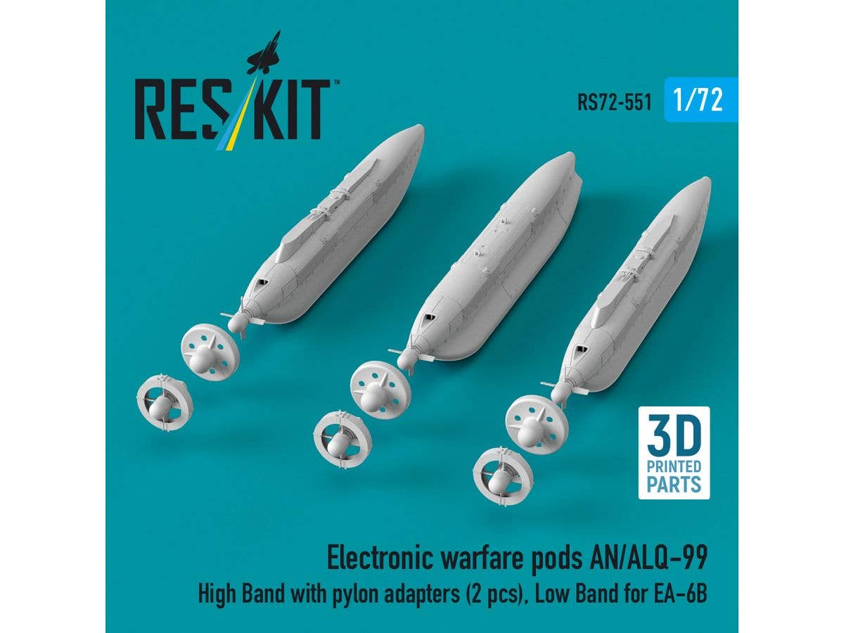 Electronic warfare pods AN/ALQ-99 High Band with pylon adapters (2 pcs), Low Band for EA-6B