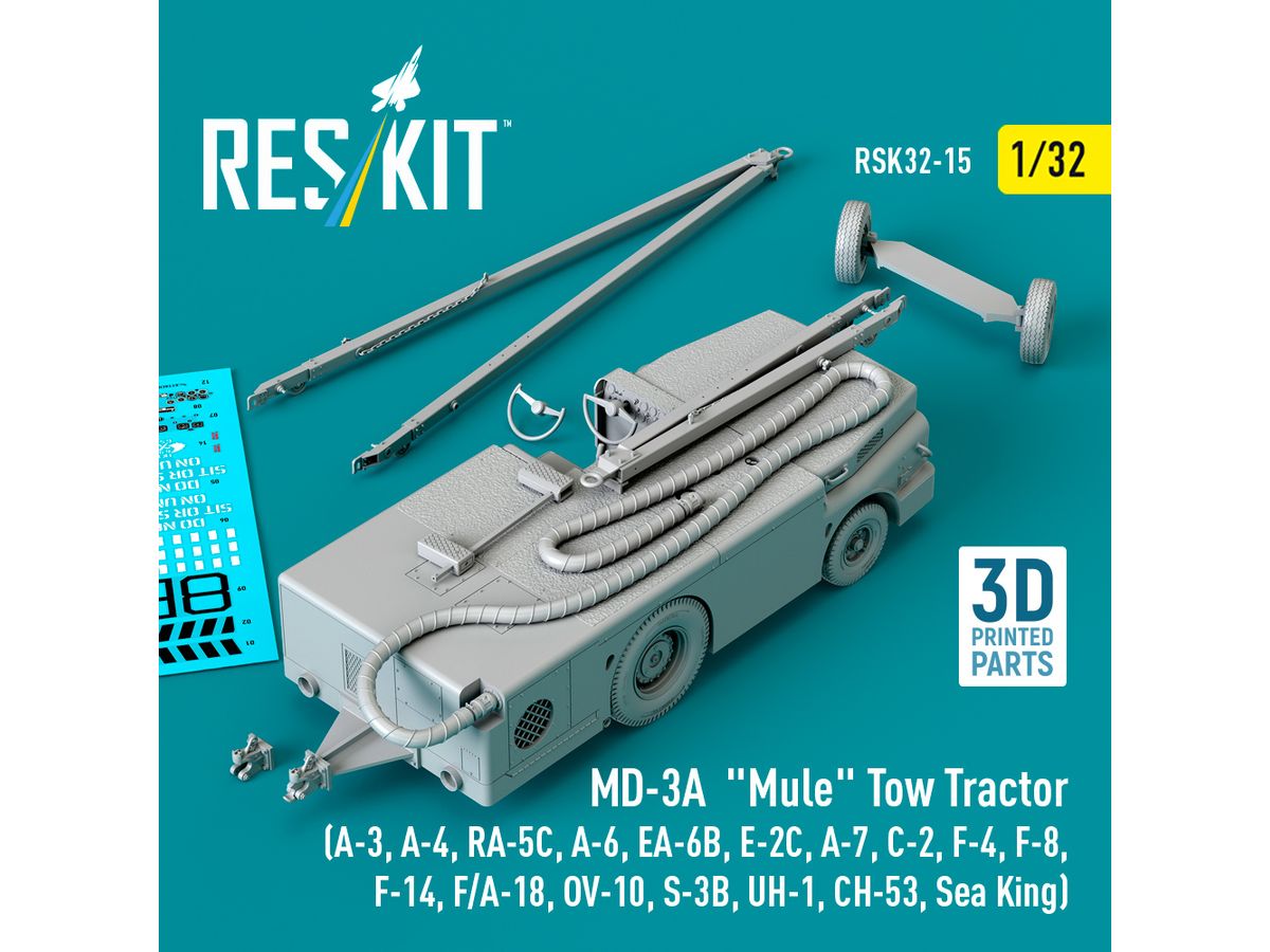 MD-3A Mule Tow Tractor (3D Printed model kit)