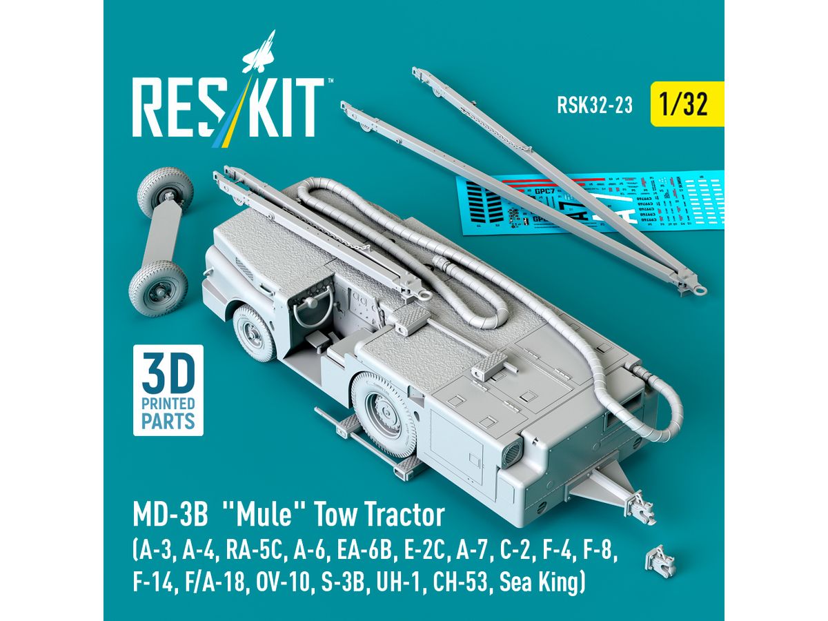 MD-3B Mule Tow Tractor (3D Printed model kit)