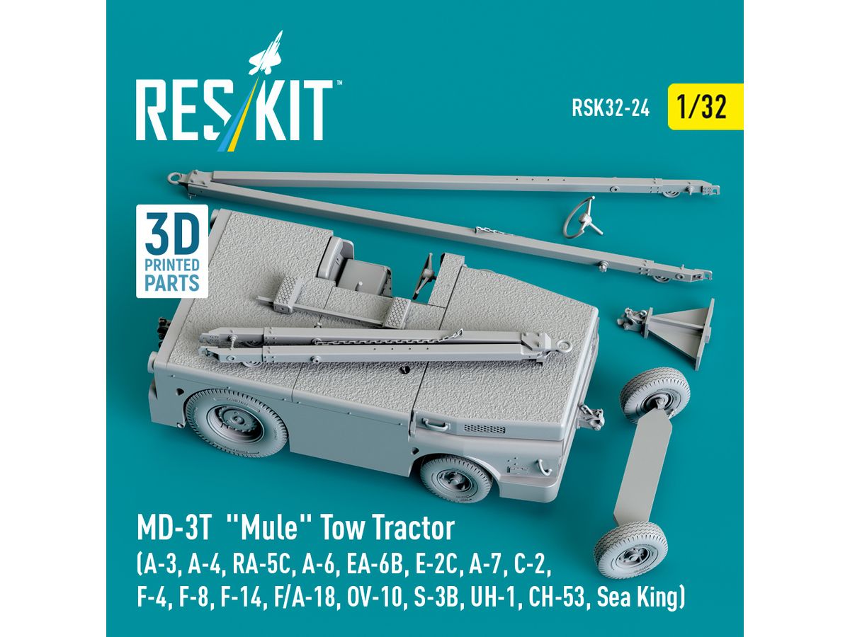 MD-3t Mule Tow Tractor (3D Printed model kit)