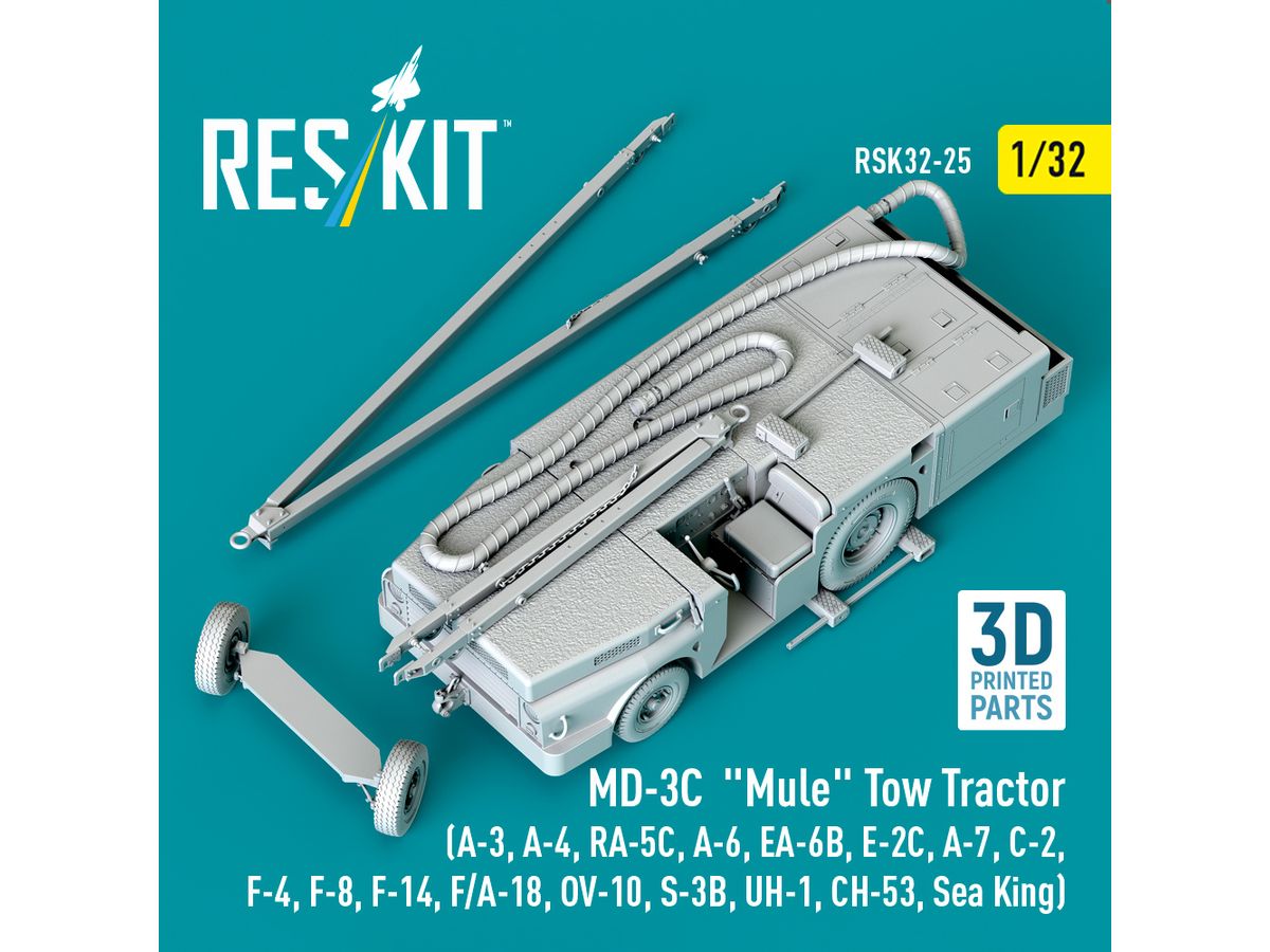 MD-3C Mule Tow Tractor (3D Printed model kit)