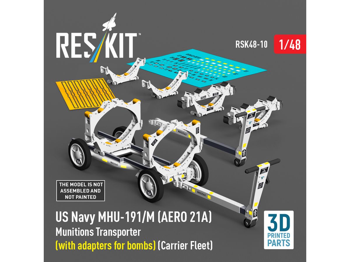 US NAVY MHU-191/M (AERO 21A) Munitions Transporter (with adapters for bombs)