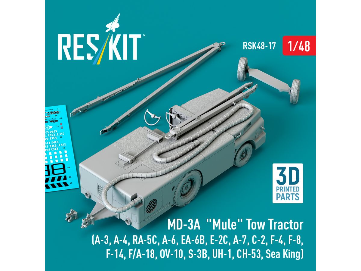 MD-3A Mule Tow Tractor (3D Printed model kit)