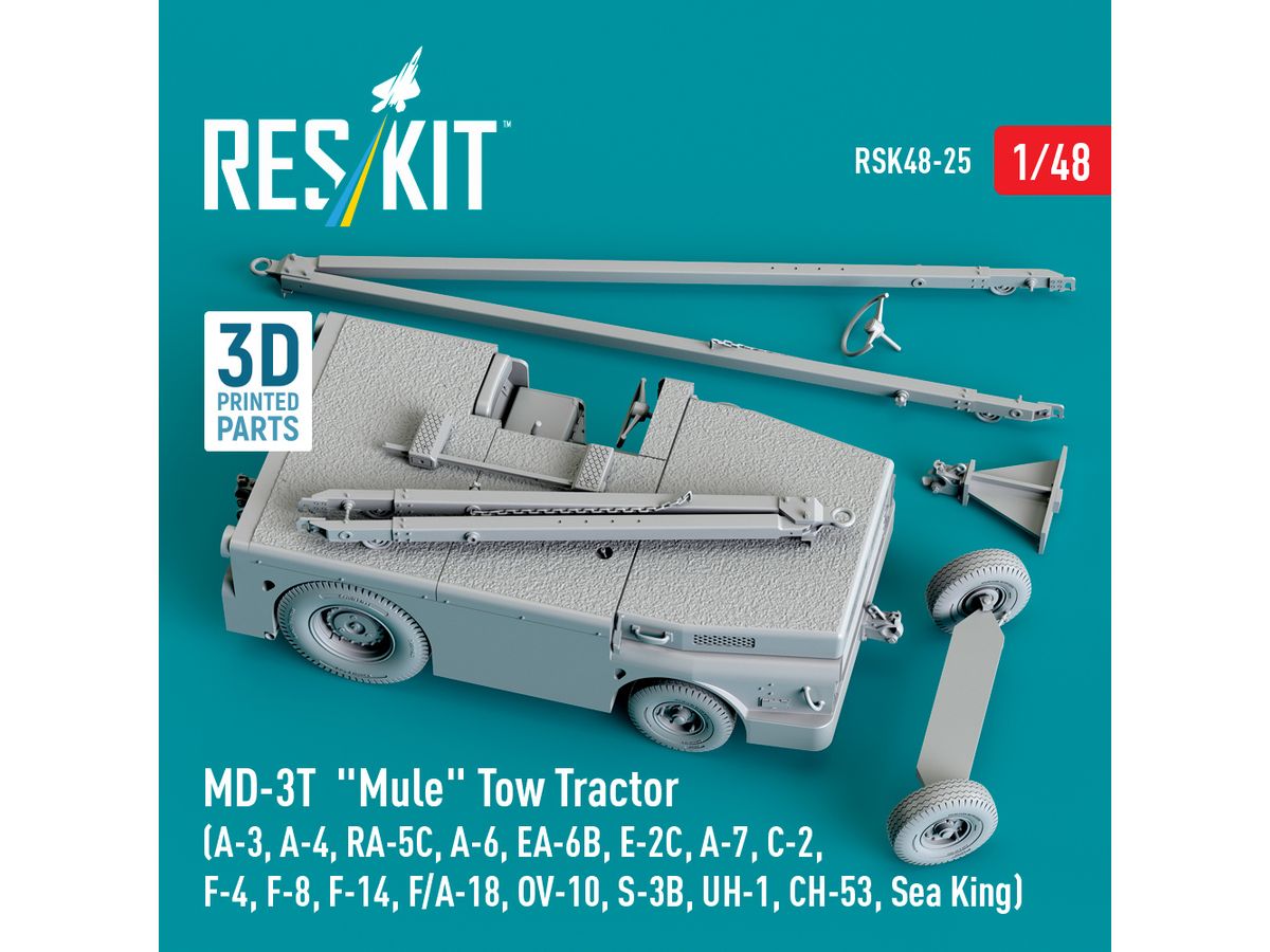 MD-3T Mule Tow Tractor (3D Printed model kit)