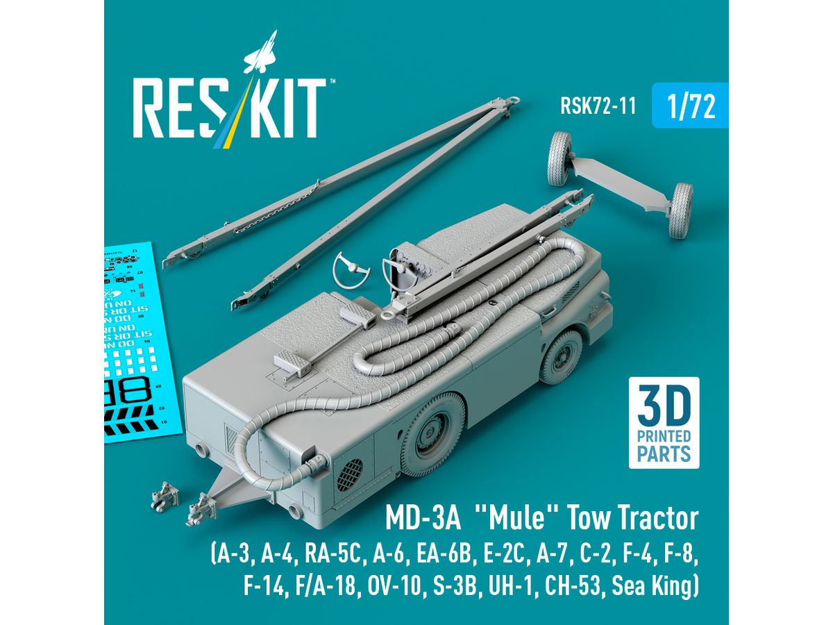 MD-3A Mule Tow Tractor (3D Printed model kit)