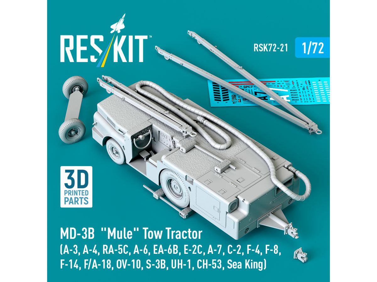 MD-3B Mule Tow Tractor (3D Printed model kit)