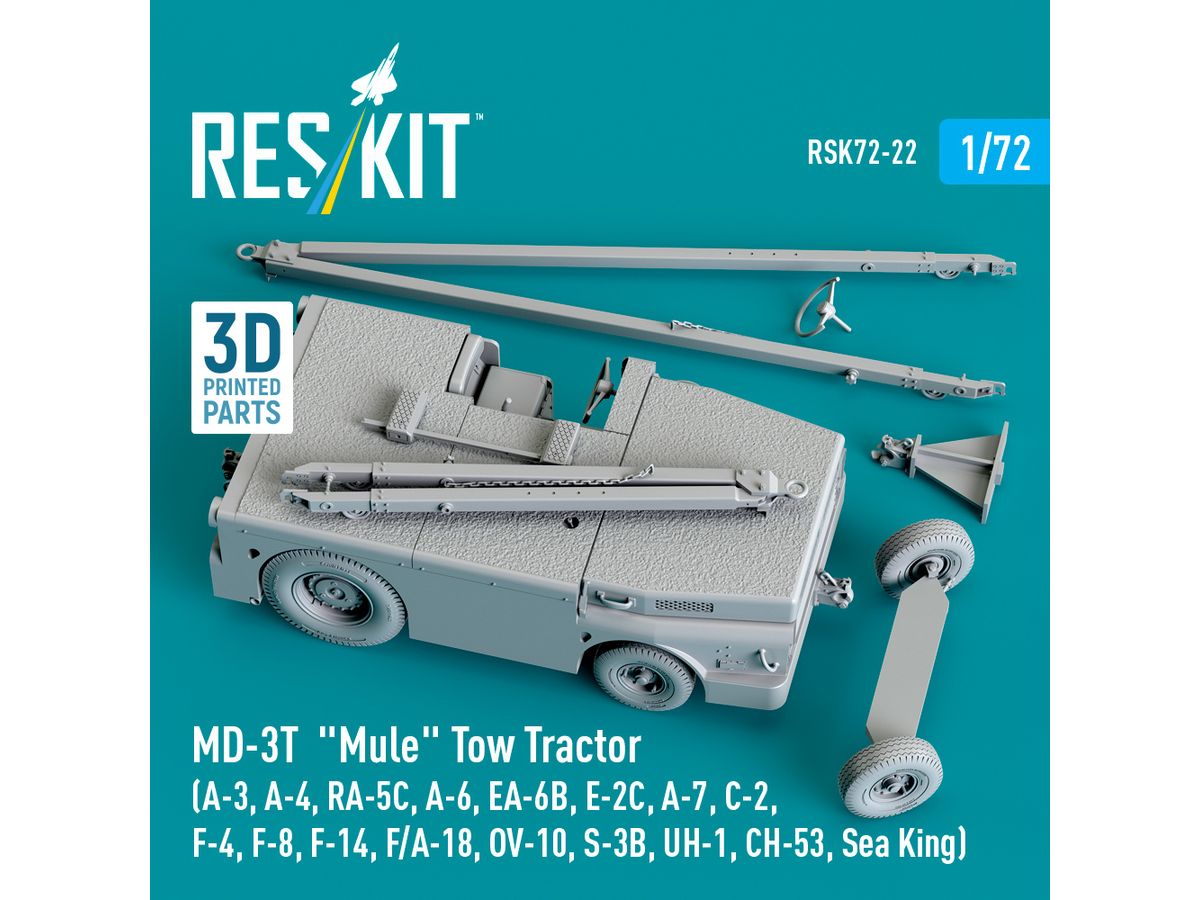 MD-3t Mule Tow Tractor (3D Printed model kit)