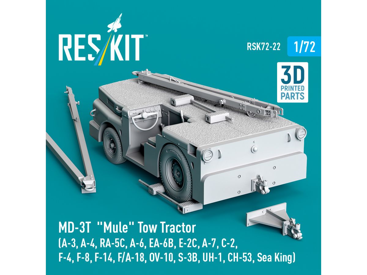 MD-3t Mule Tow Tractor (3D Printed model kit)