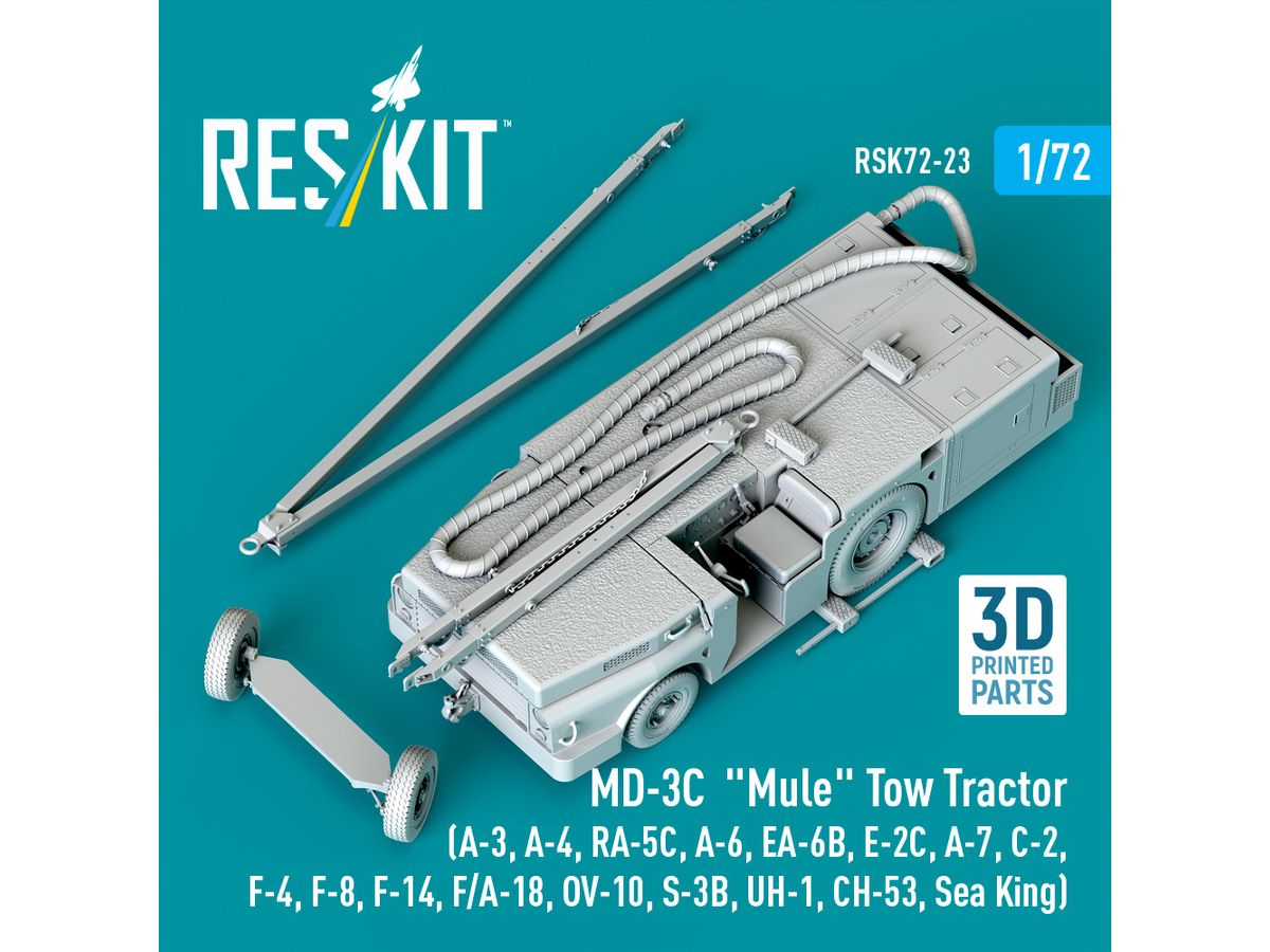 MD-3C Mule Tow Tractor (3D Printed model kit)