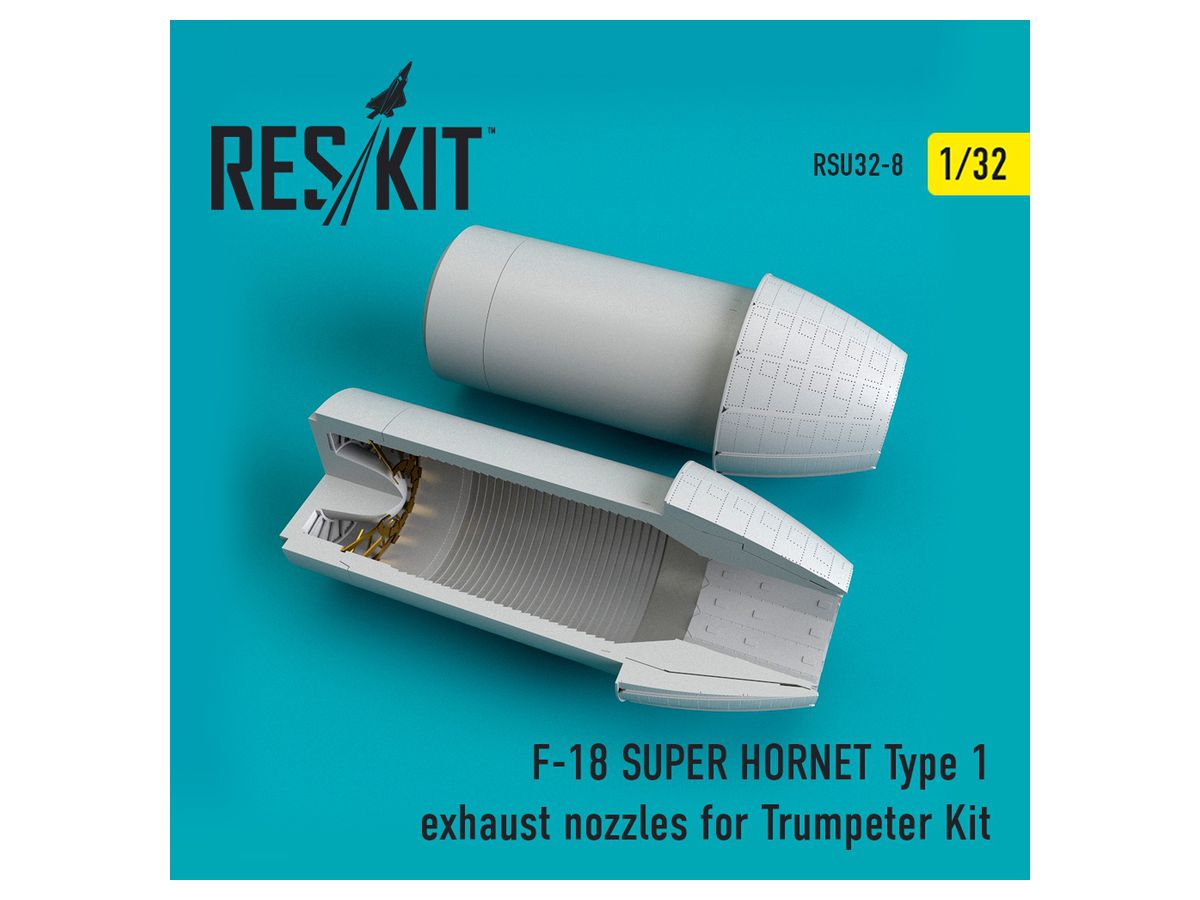 F-18 (E/G) Super Hornet Type 1 Exhaust Nozzles (for Trumpeter Kit)