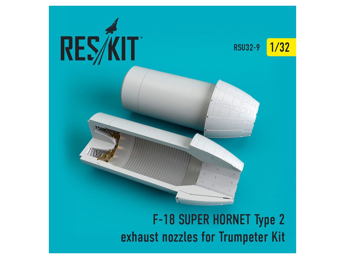 F-18 (E/G) Super Hornet Type 2 Exhaust Nozzles (for Trumpeter Kit)