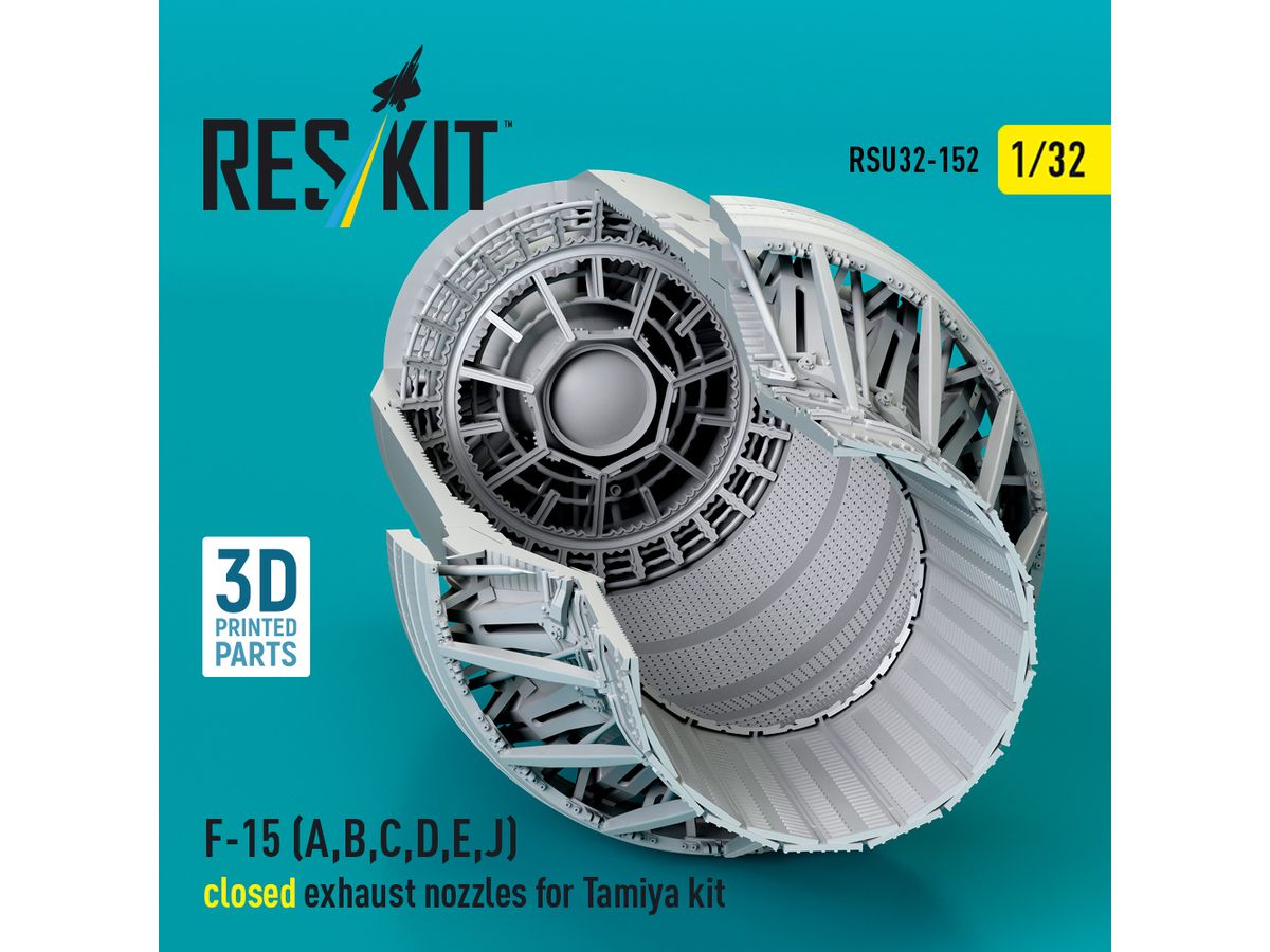 F-15 (A, B, C, D, E, J) closed exhaust nozzles for Tamiya kit (3D Printed)