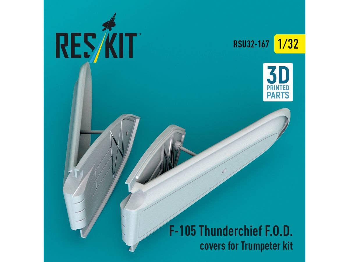 F-105 Thunderchief F.O.D. covers for Trumpeter kit (3D Printed)