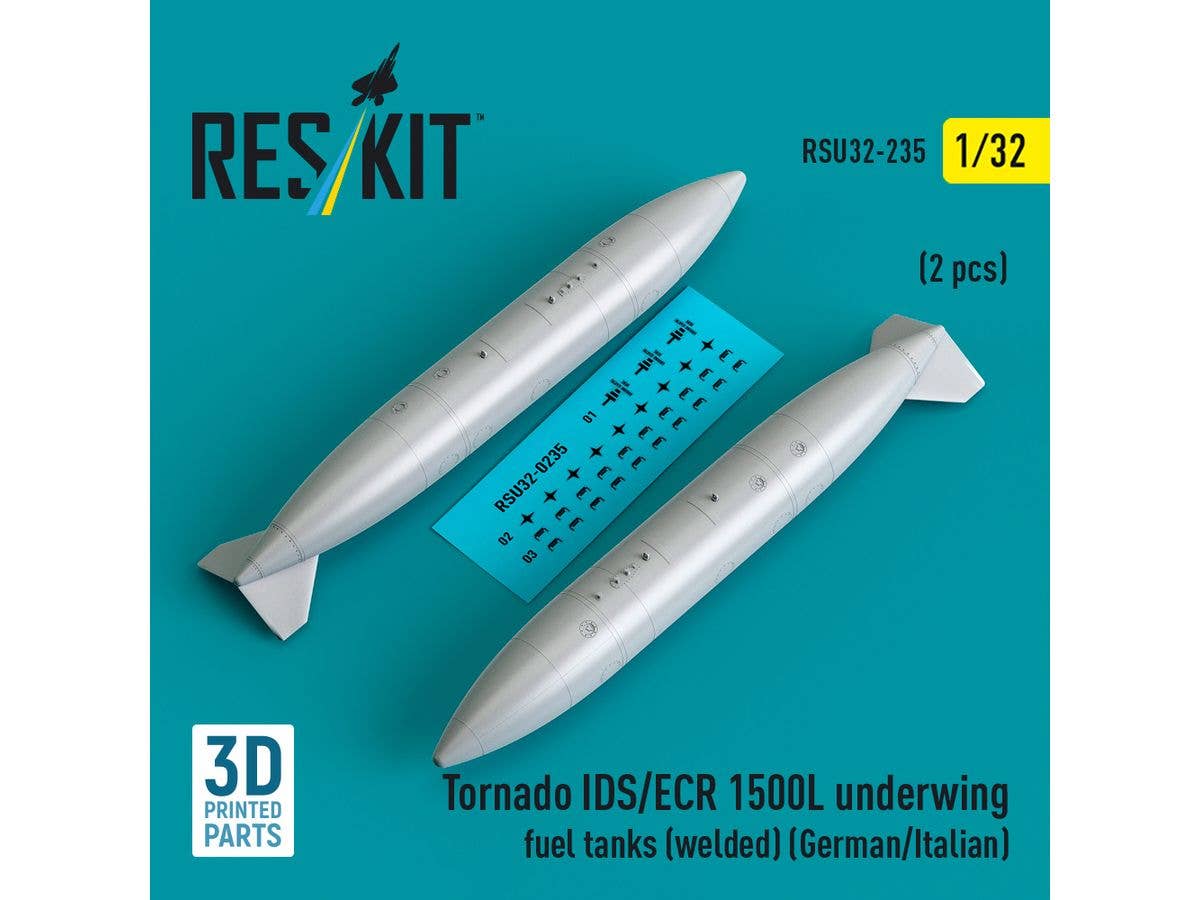 Tornado IDS/ECR 1500L underwing fuel tanks (welded) (German AF / Italian AF) (2 pcs)