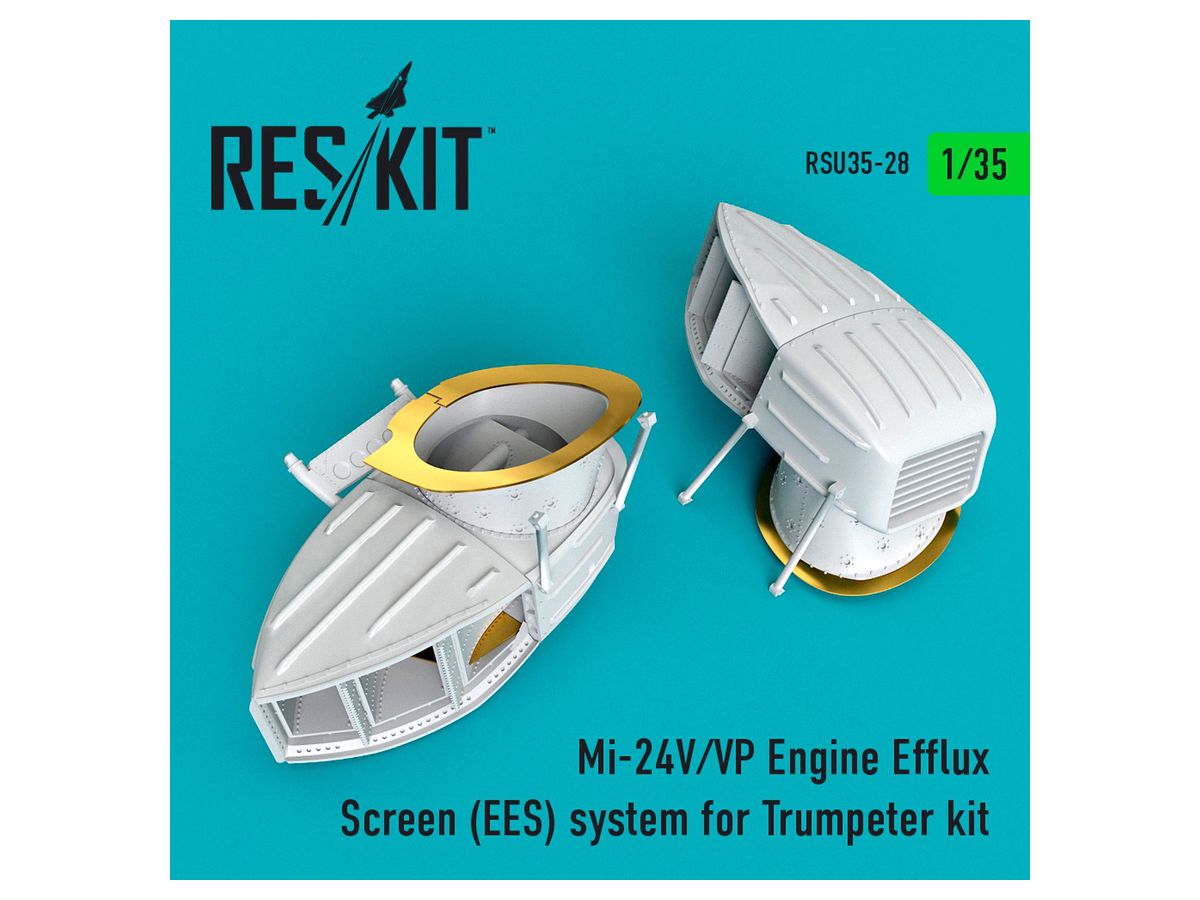 Mi-24V/VP Engine Efflux Screen (EES) system for Trumpeter kit