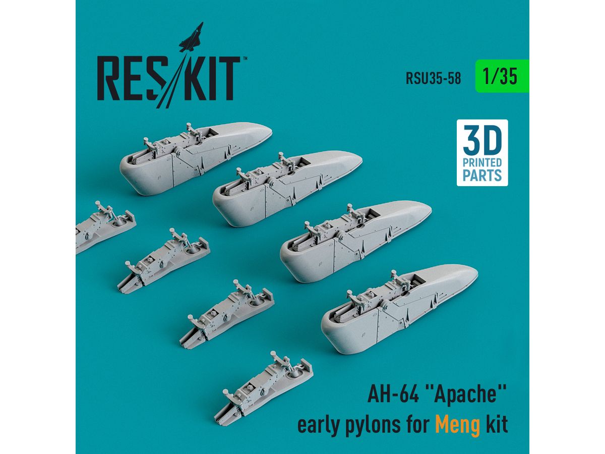 AH-64 Apache early pylons for Meng kit (3D Printed)