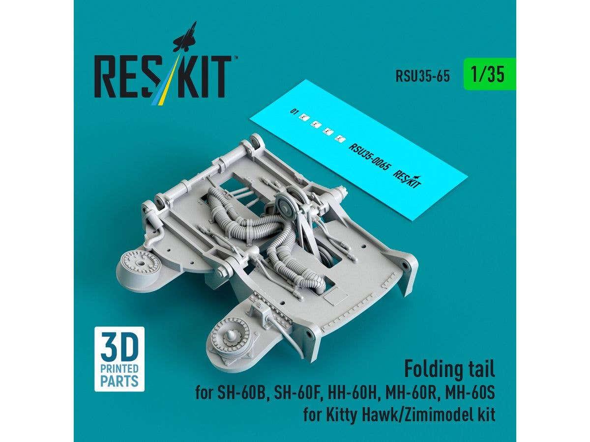 Folding tail for SH-60B, SH-60F, HH-60H, MH-60R, MH-60S for Kitty Hawk/Zimimodel kit (3D Printed)