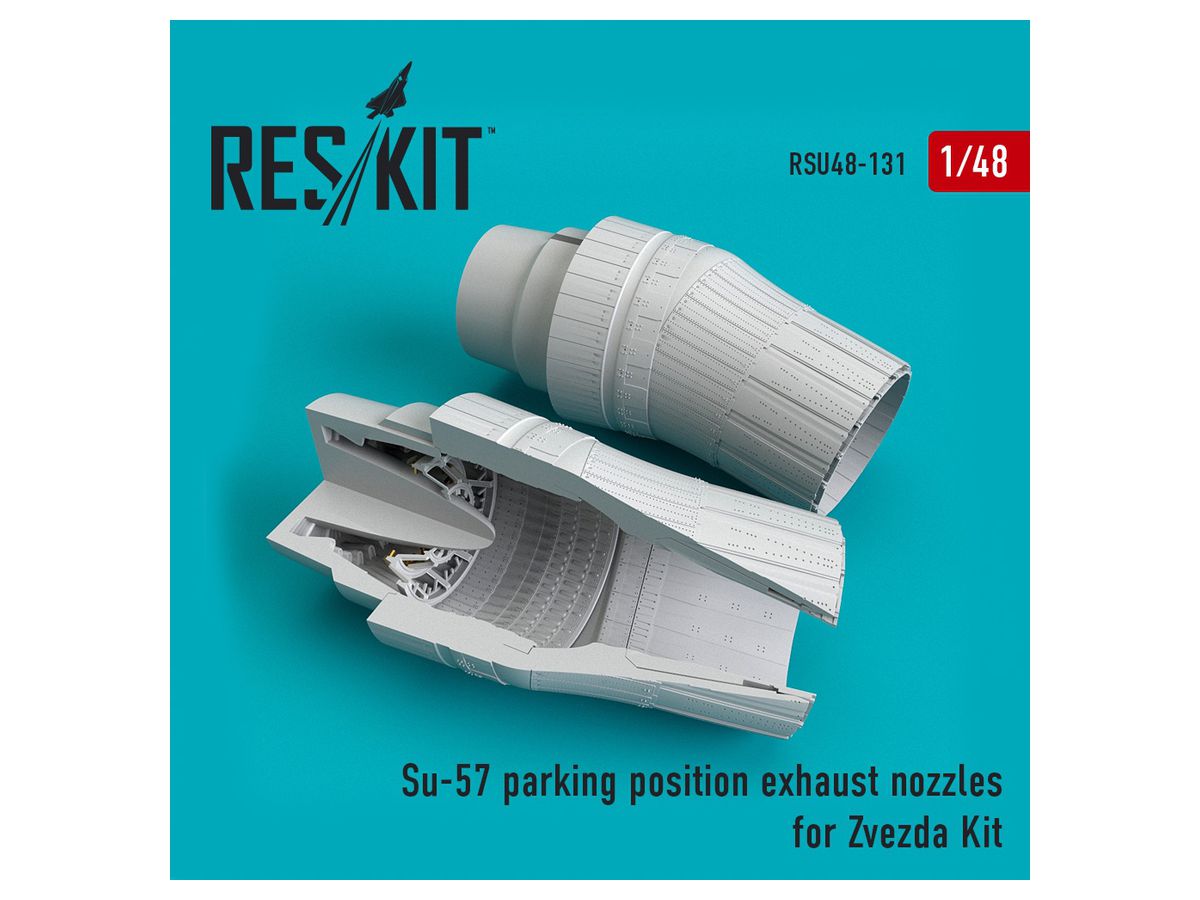 Su-57 Parking Position Exhaust Nozzles (for Zvezda Kit)