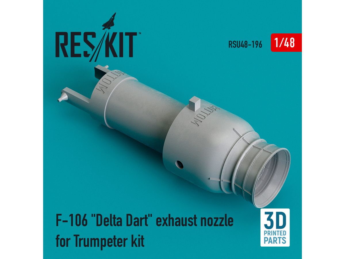 F-106 Delta Dart exhaust nozzle for Trumpeter kit (3D Printing)