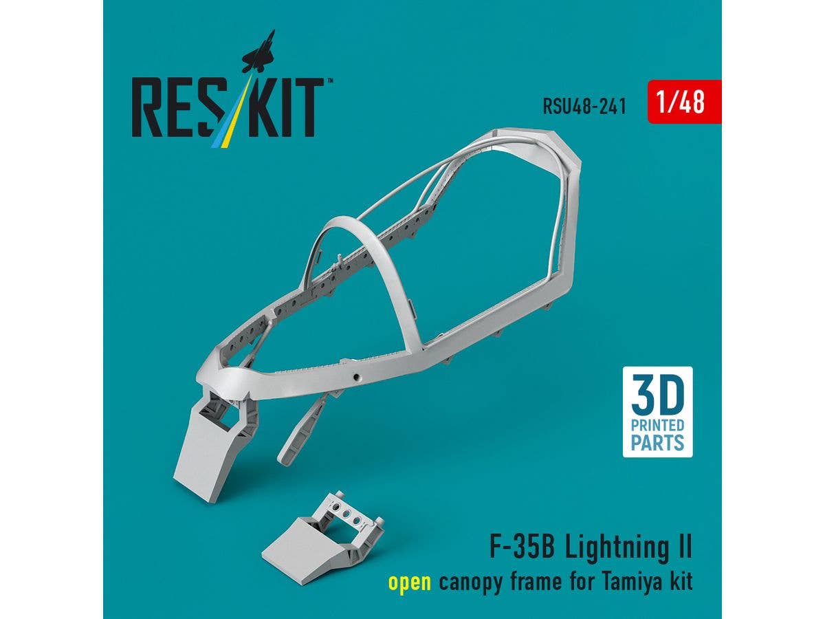 F-35B Lightning II open canopy frame for Tamiya kit (3D Printed)