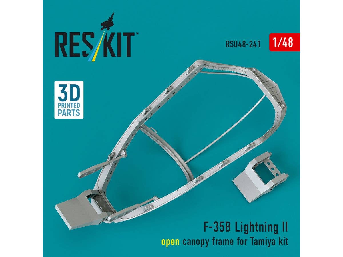 F-35B Lightning II open canopy frame for Tamiya kit (3D Printed)