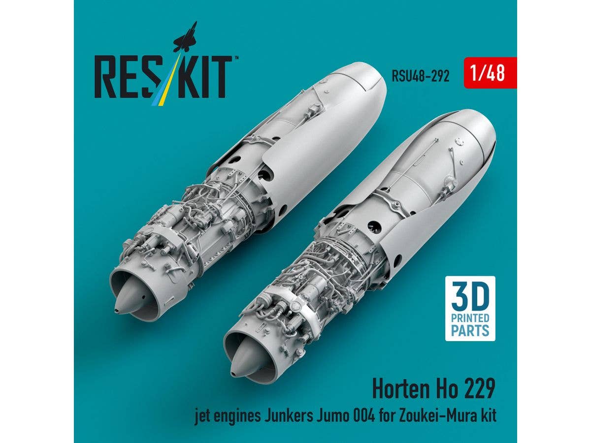 Horten Ho 229 jet engines Junkers Jumo 004 for Zoukei-Mura kit (3D Printed)