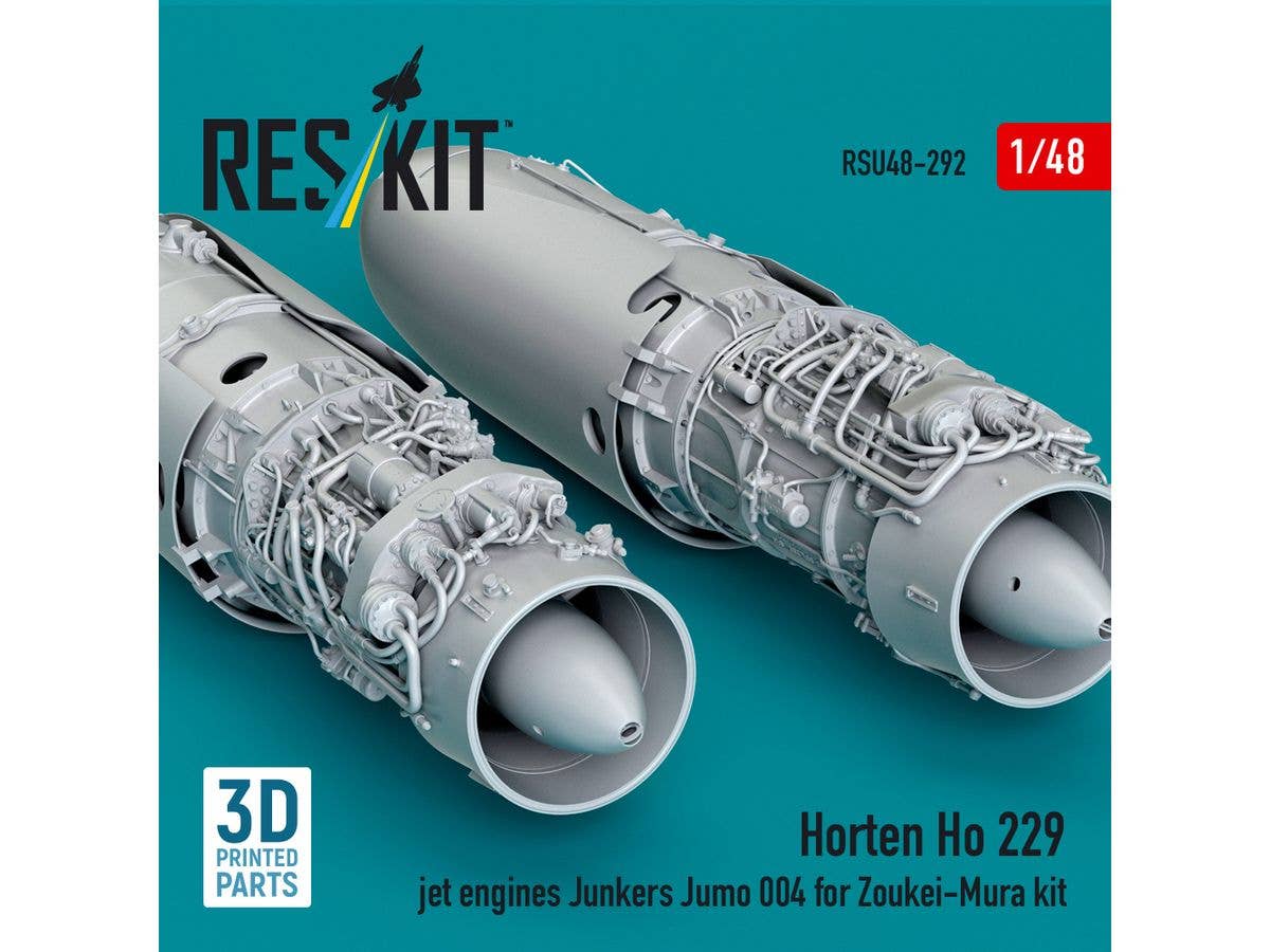 Horten Ho 229 jet engines Junkers Jumo 004 for Zoukei-Mura kit (3D Printed)