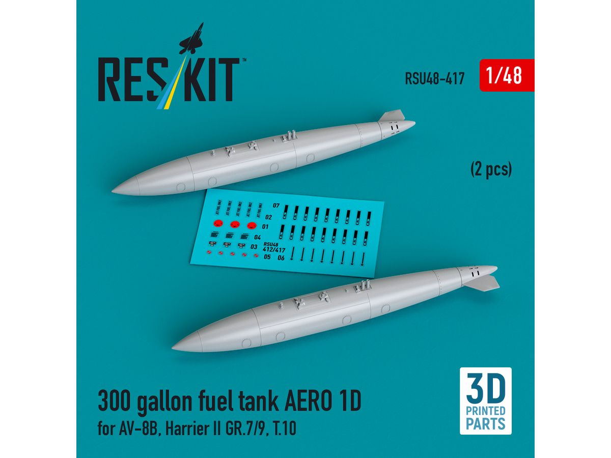 300 gallon fuel tank AERO 1D for AV-8B, Harrier II GR.7/9, T.10 (2 pcs)