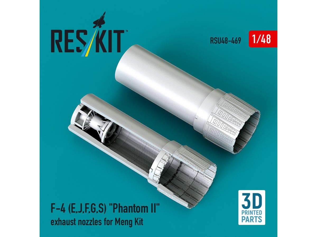 F-4 (E, J, F, G, S) Phantom II exhaust nozzles for Meng kit