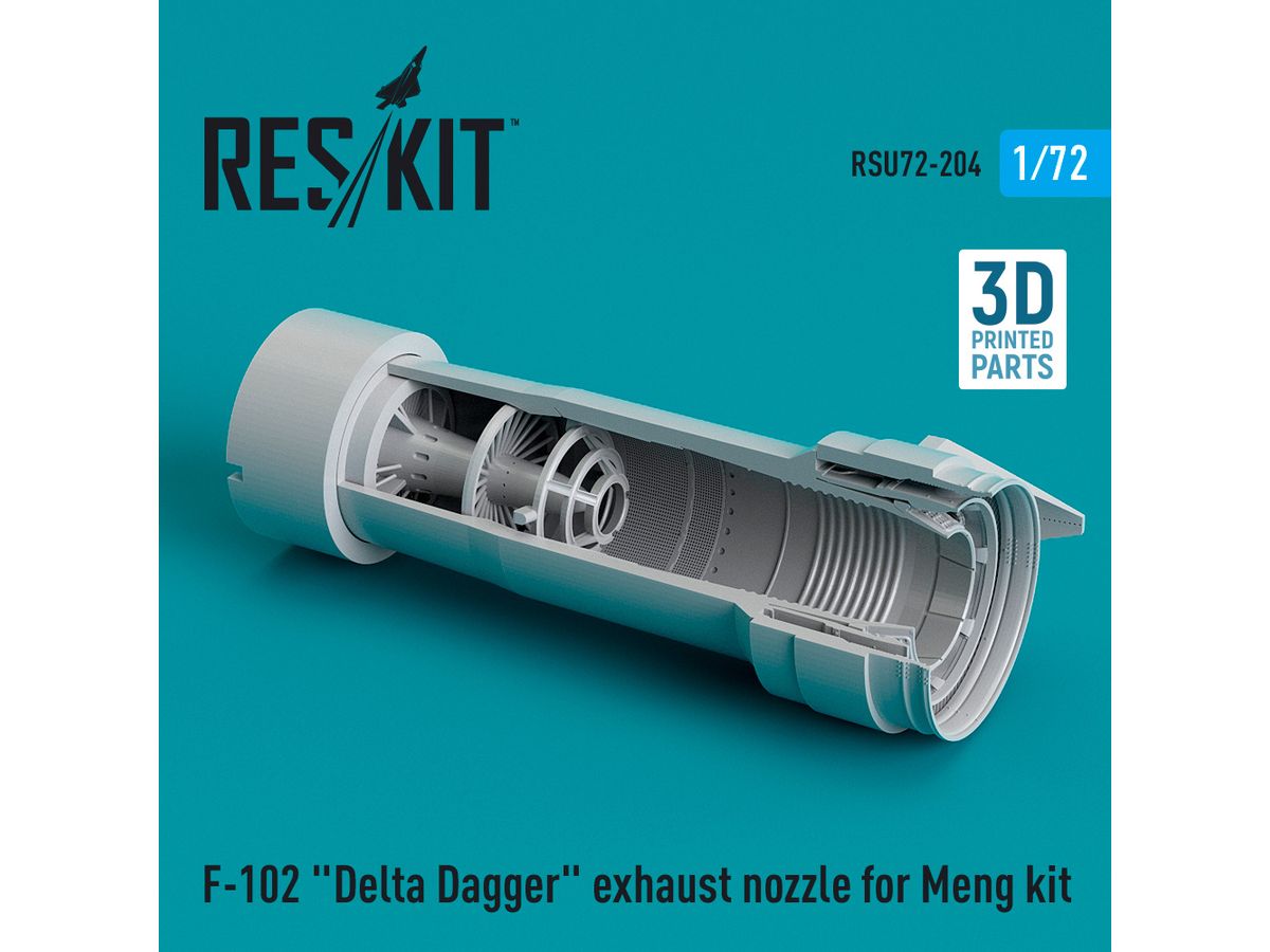 F-102 Delta Dagger exhaust nozzle for Meng kit (3D Printed)