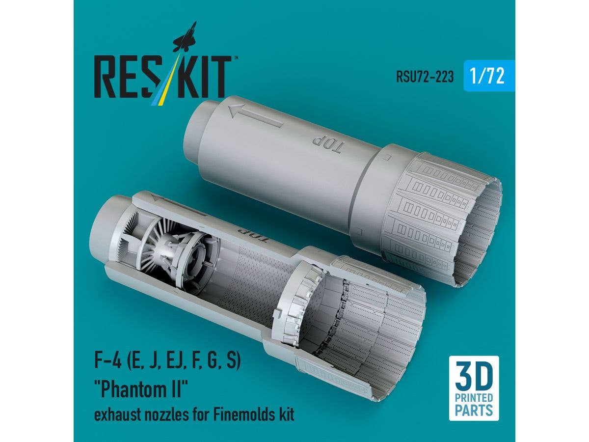 F-4 (E, J, EJ, F, G, S) Phantom II exhaust nozzles for Finemolds kit