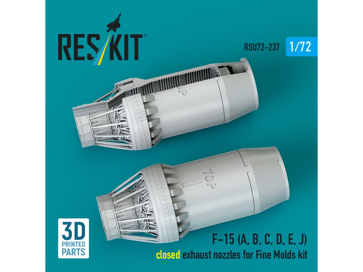 F-15 (A, B, C, D, E, J) closed exhaust nozzles for Fine Molds kit (3D Printed)