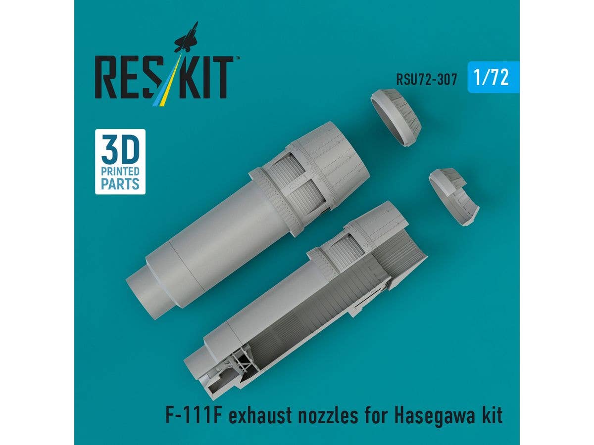 F-111F exhaust nozzles for Hasegawa kit (3D Printed)