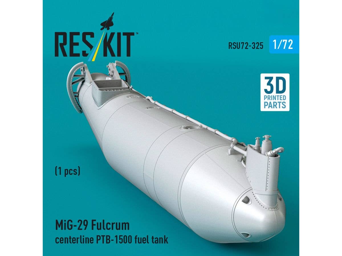 MiG-29 Fulcrum centerline PTB-1500 fuel tank (1 pcs) (3D Printed)