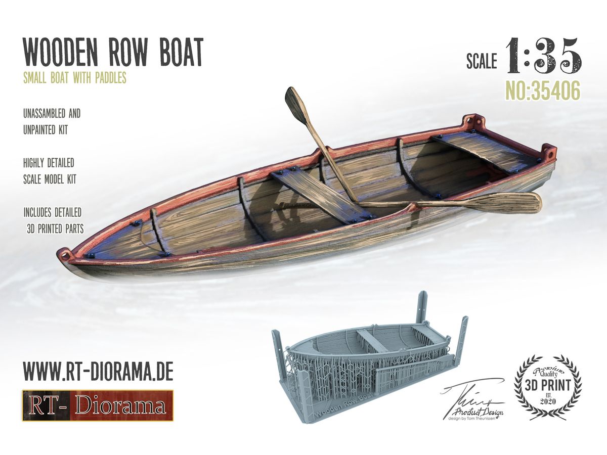 Wooden Row Boat