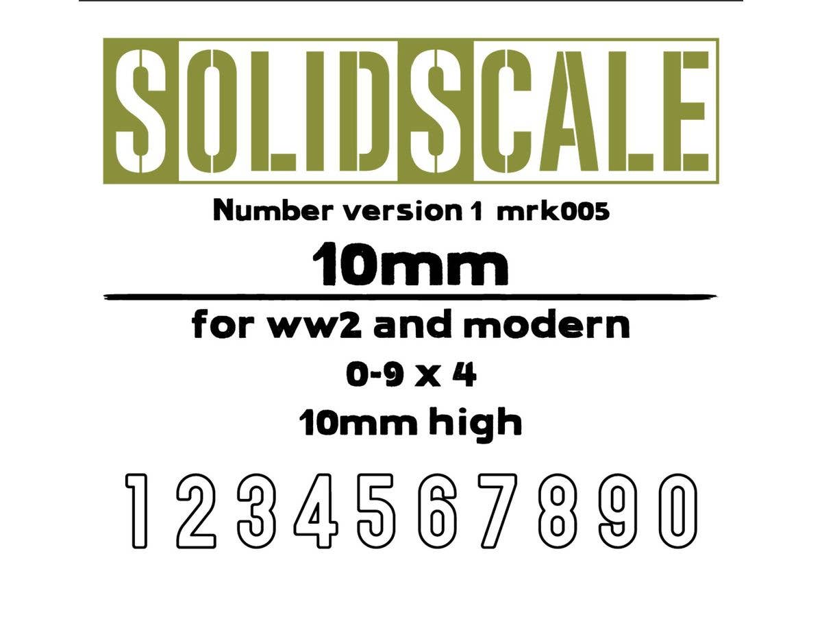 NUMBER 1 (Set B - 10 mm)